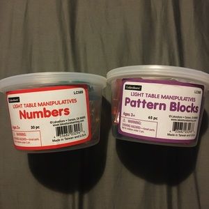Numbers and Shapes Light Table Manipulatives